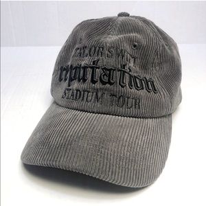 Taylor Swift Reputation Grey Corduroy Baseball Cap
